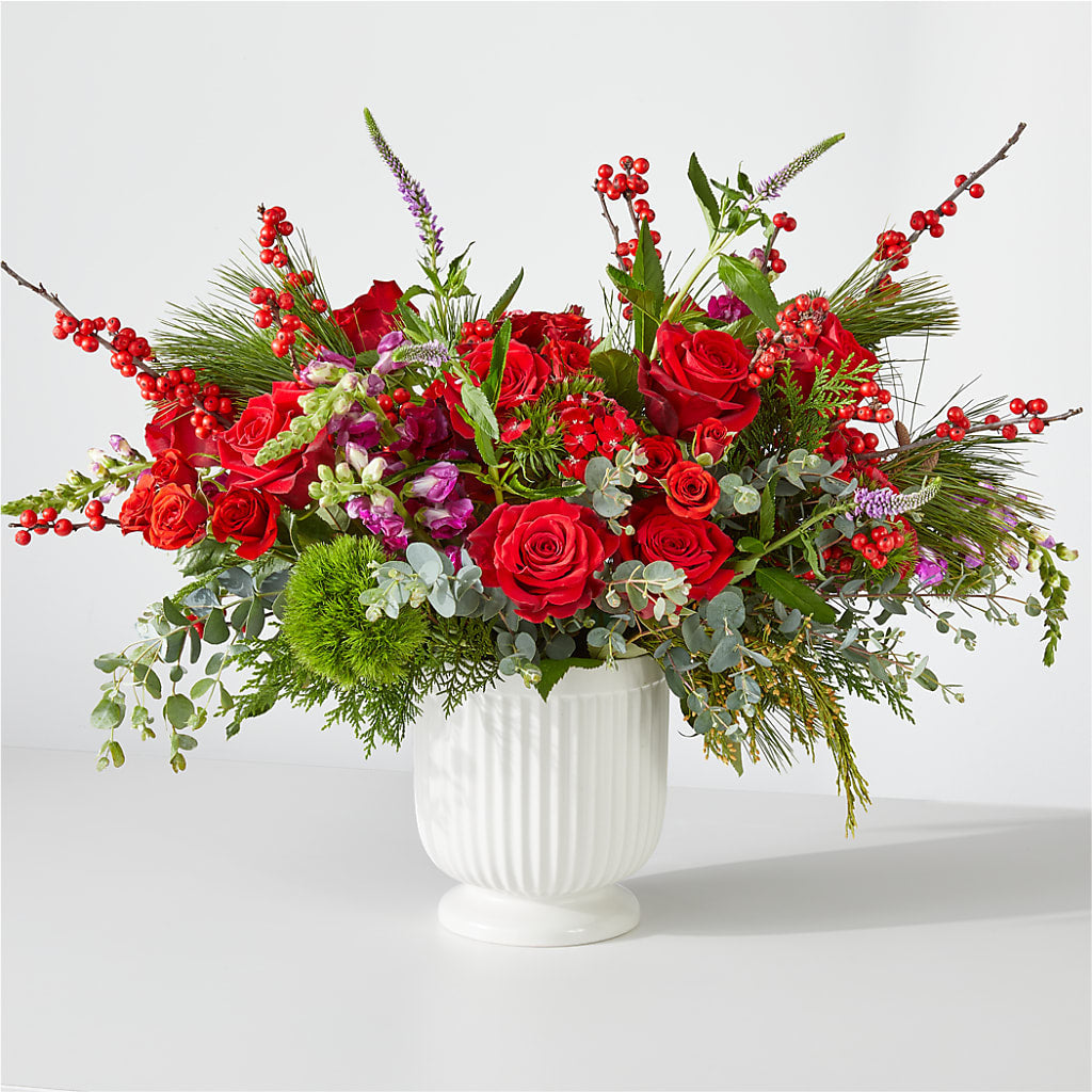 Big Red Bow Bouquet – Nicholasville Florist, Nicholasville KY