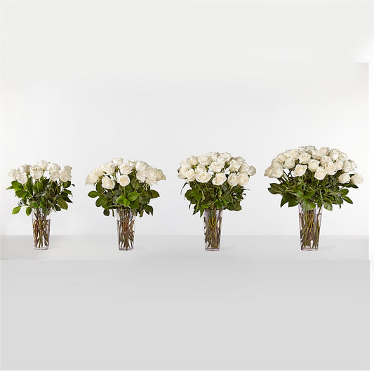 Long Stem White Rose Bouquet – Nicholasville Florist, Nicholasville KY