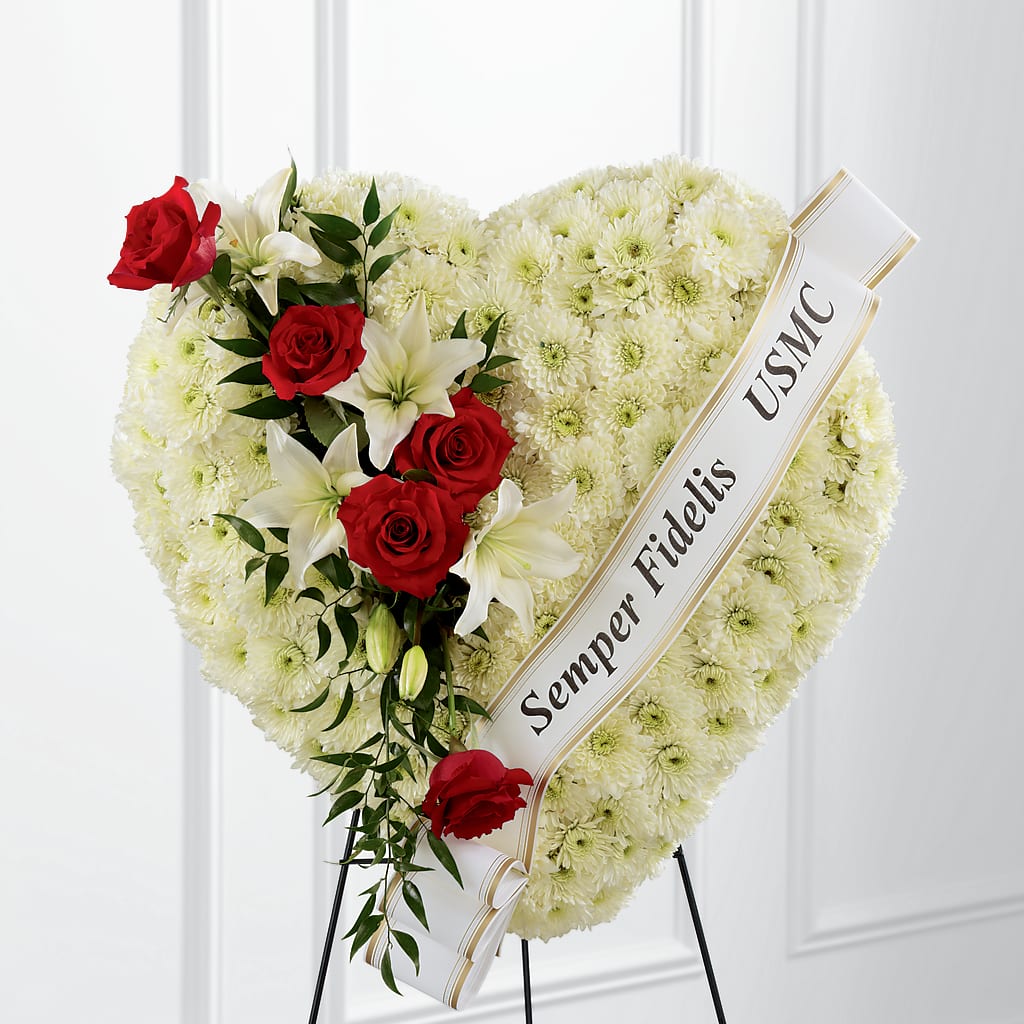 Heartfelt Hero Standing Heart – Nicholasville Florist, Nicholasville KY
