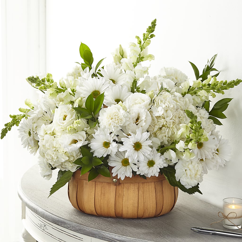 Pure Ivory Basket – Nicholasville Florist, Nicholasville KY
