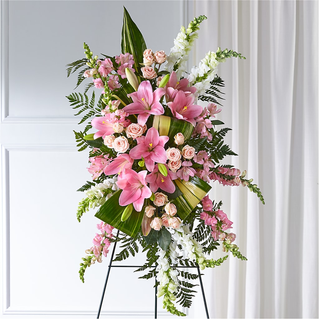 Elegant Embrace Standing Spray – Nicholasville Florist, Nicholasville KY