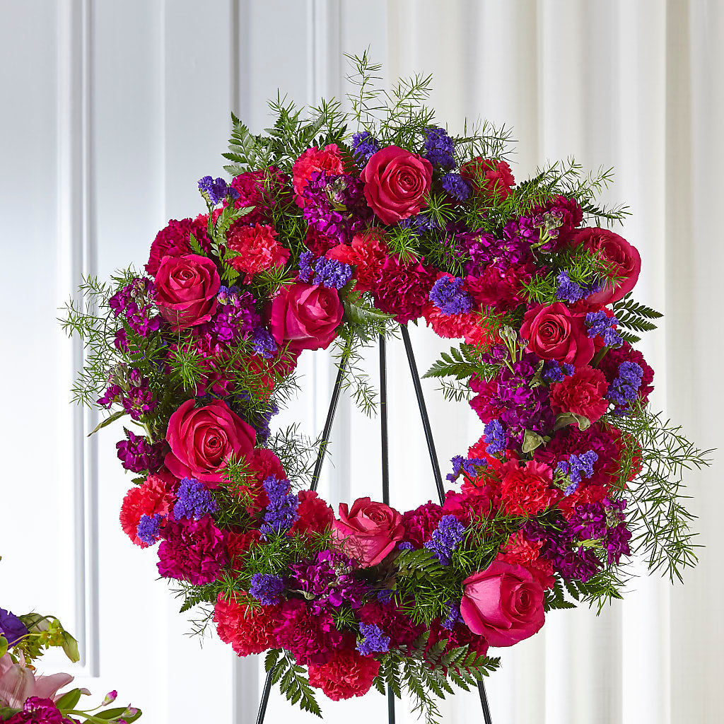 Calming Colors Wreath – Nicholasville Florist, Nicholasville KY
