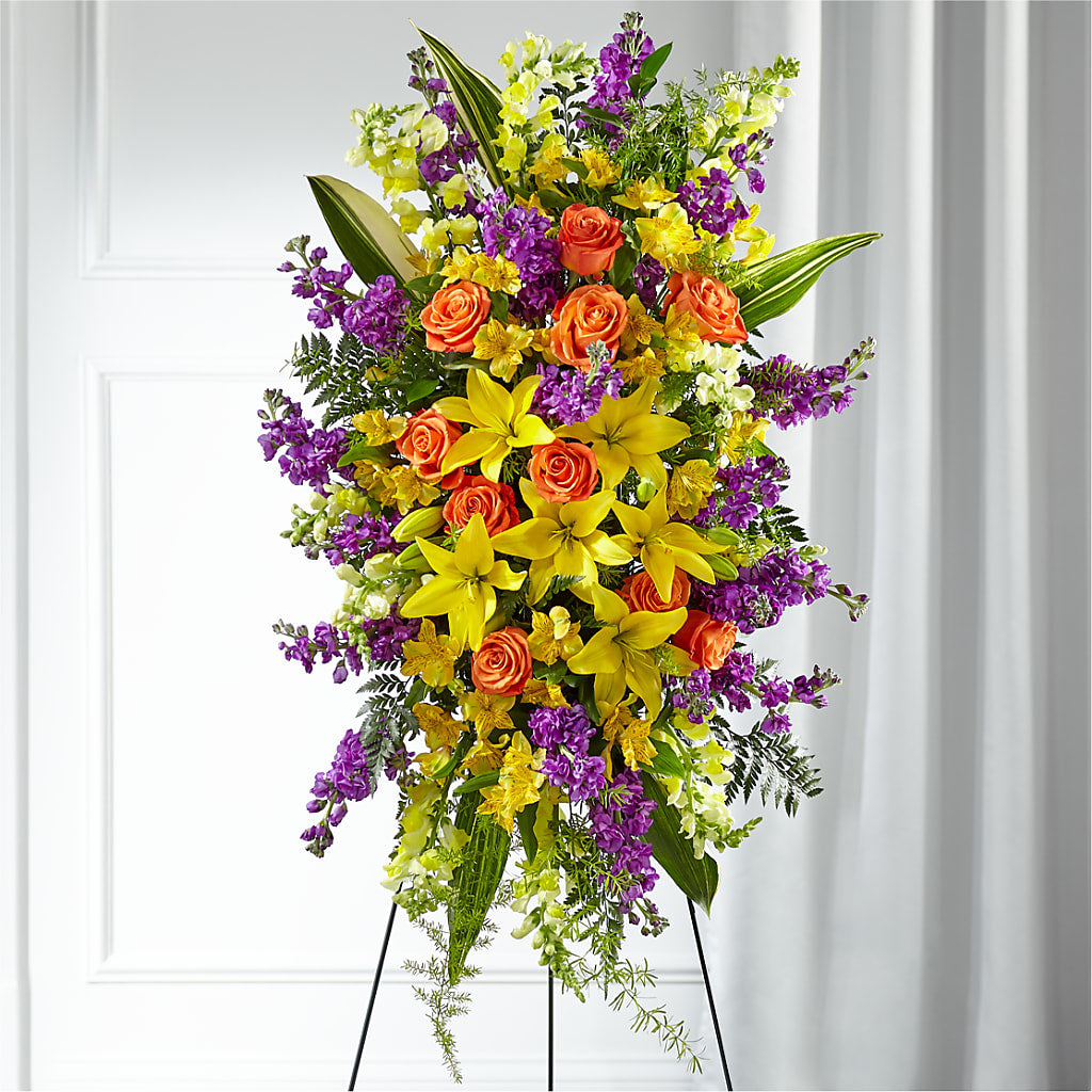 Thoughtful Prayers Standing Spray – Nicholasville Florist, Nicholasville KY