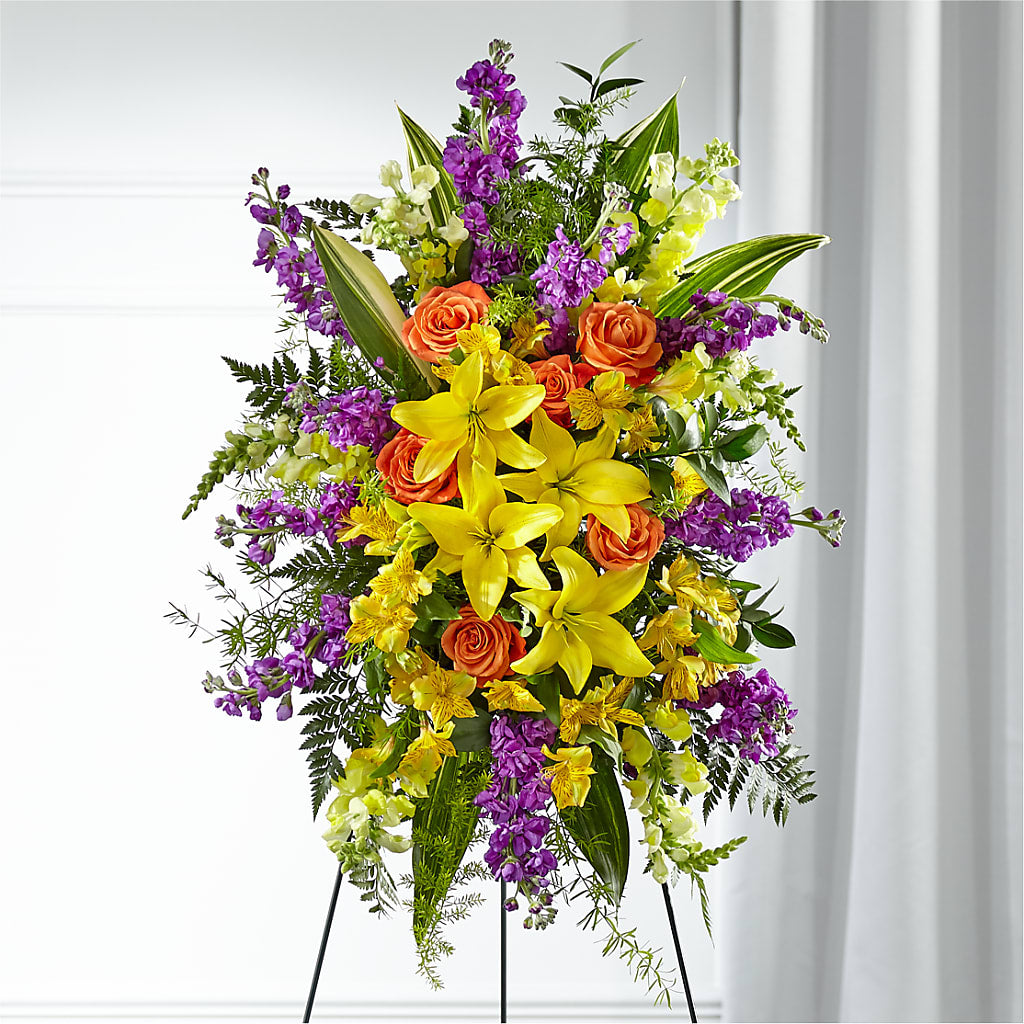 Thoughtful Prayers Standing Spray – Nicholasville Florist, Nicholasville KY