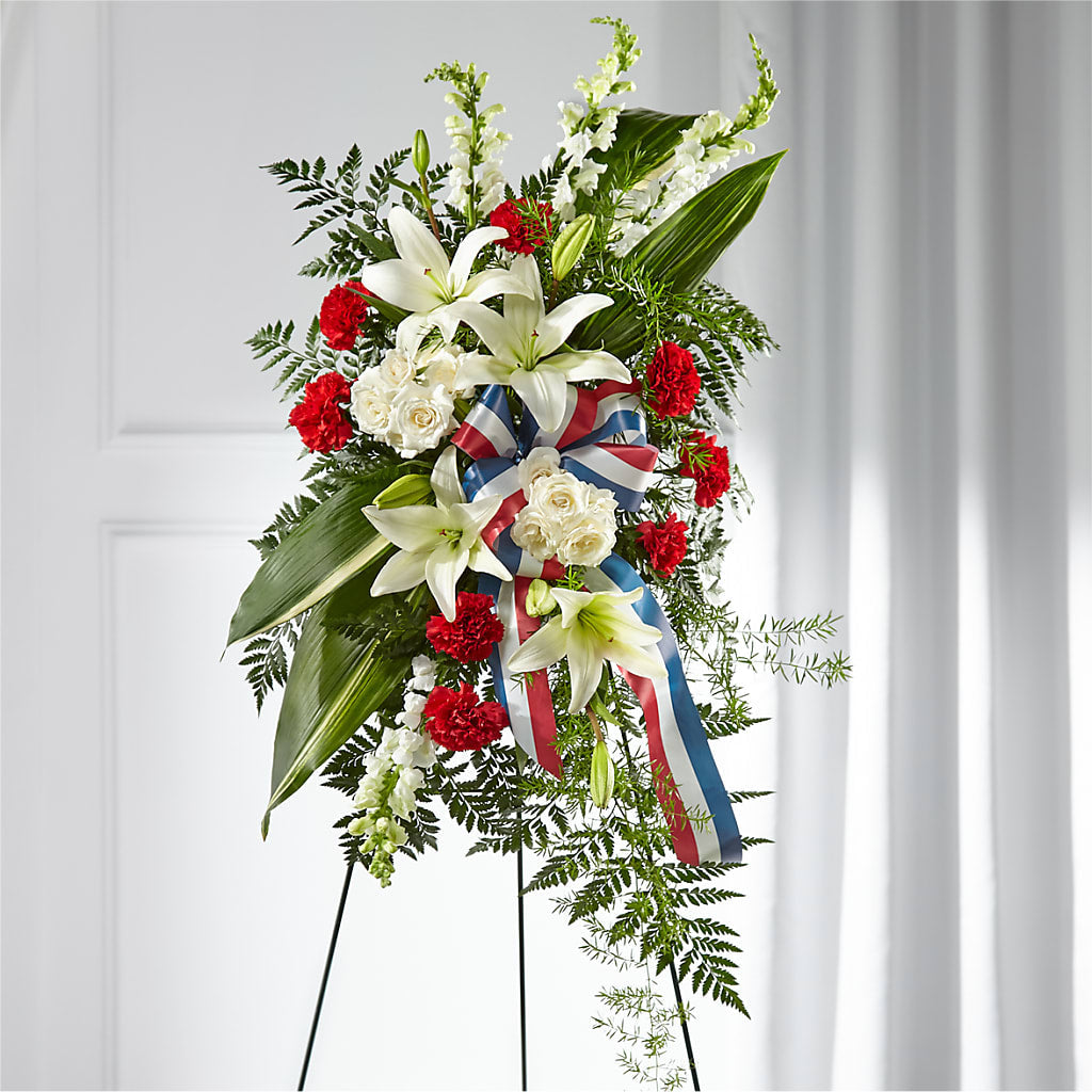 Stars of Life Standing Spray – Nicholasville Florist, Nicholasville KY