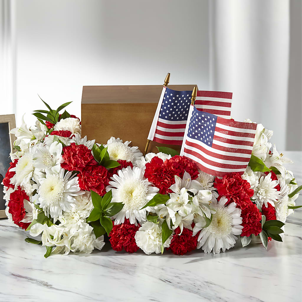 Spirit of Patriotism Cremation Adornment – Nicholasville Florist, Nicholasville KY
