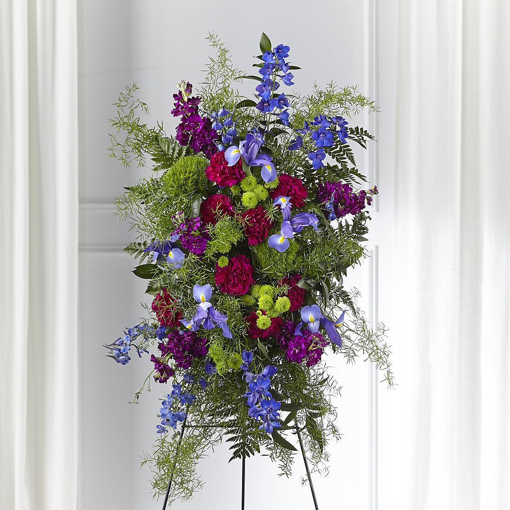 Heavenly Skies Standing Spray – Nicholasville Florist, Nicholasville KY