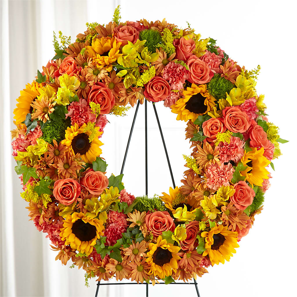 Autumnal Memories Wreath (Standard) – Nicholasville Florist, Nicholasville KY