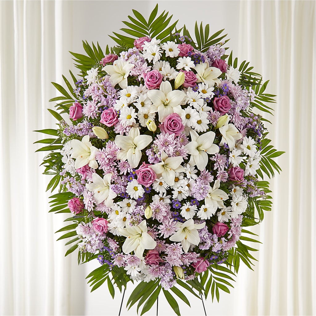 Surrounded by Love Standing Spray – Nicholasville Florist, Nicholasville KY