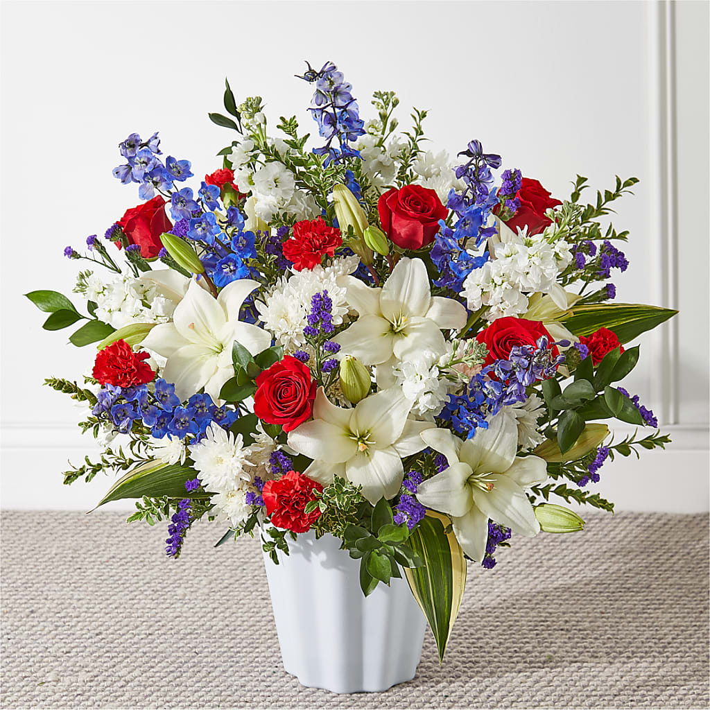 Consoled Floor Basket – Nicholasville Florist, Nicholasville KY