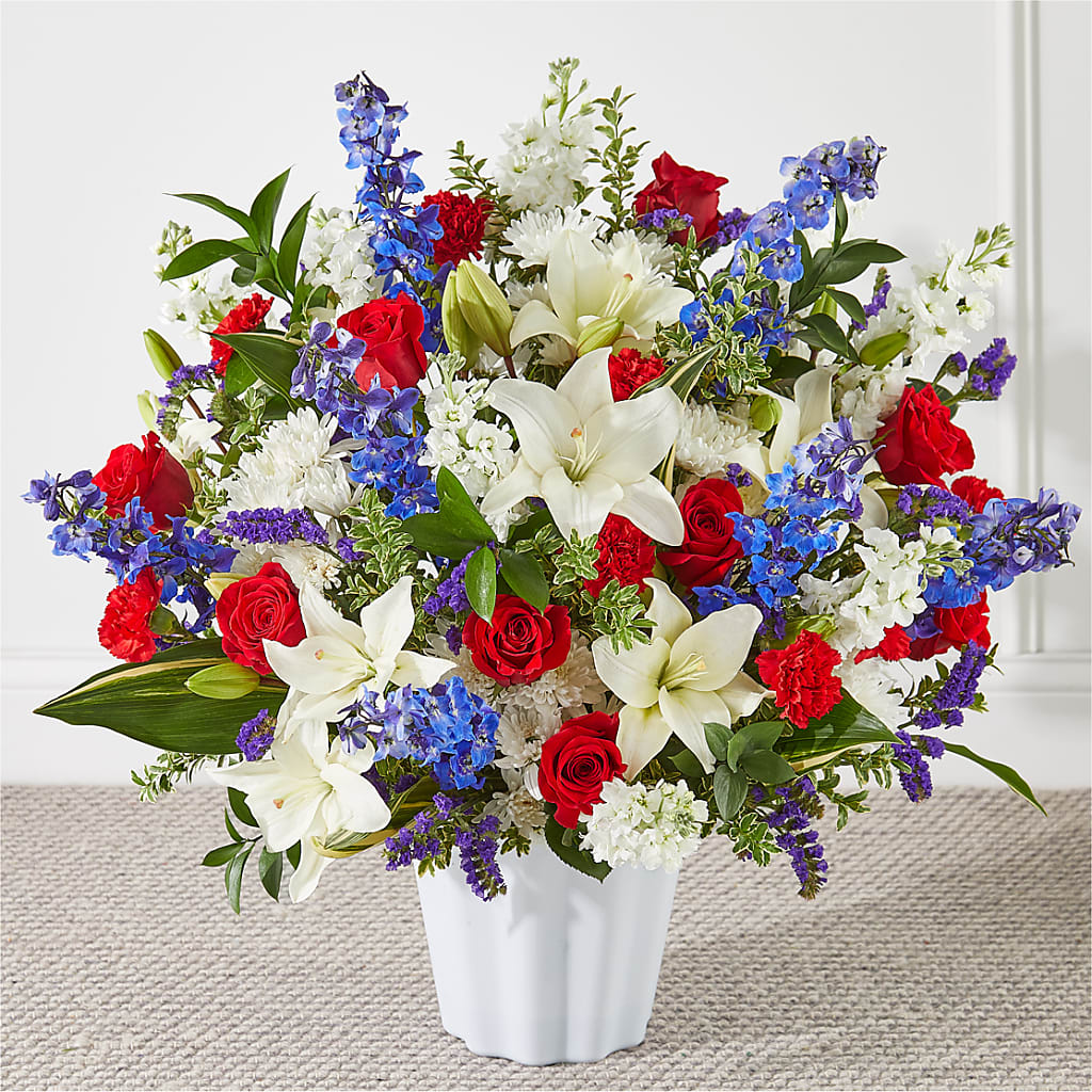 Consoled Floor Basket – Nicholasville Florist, Nicholasville KY