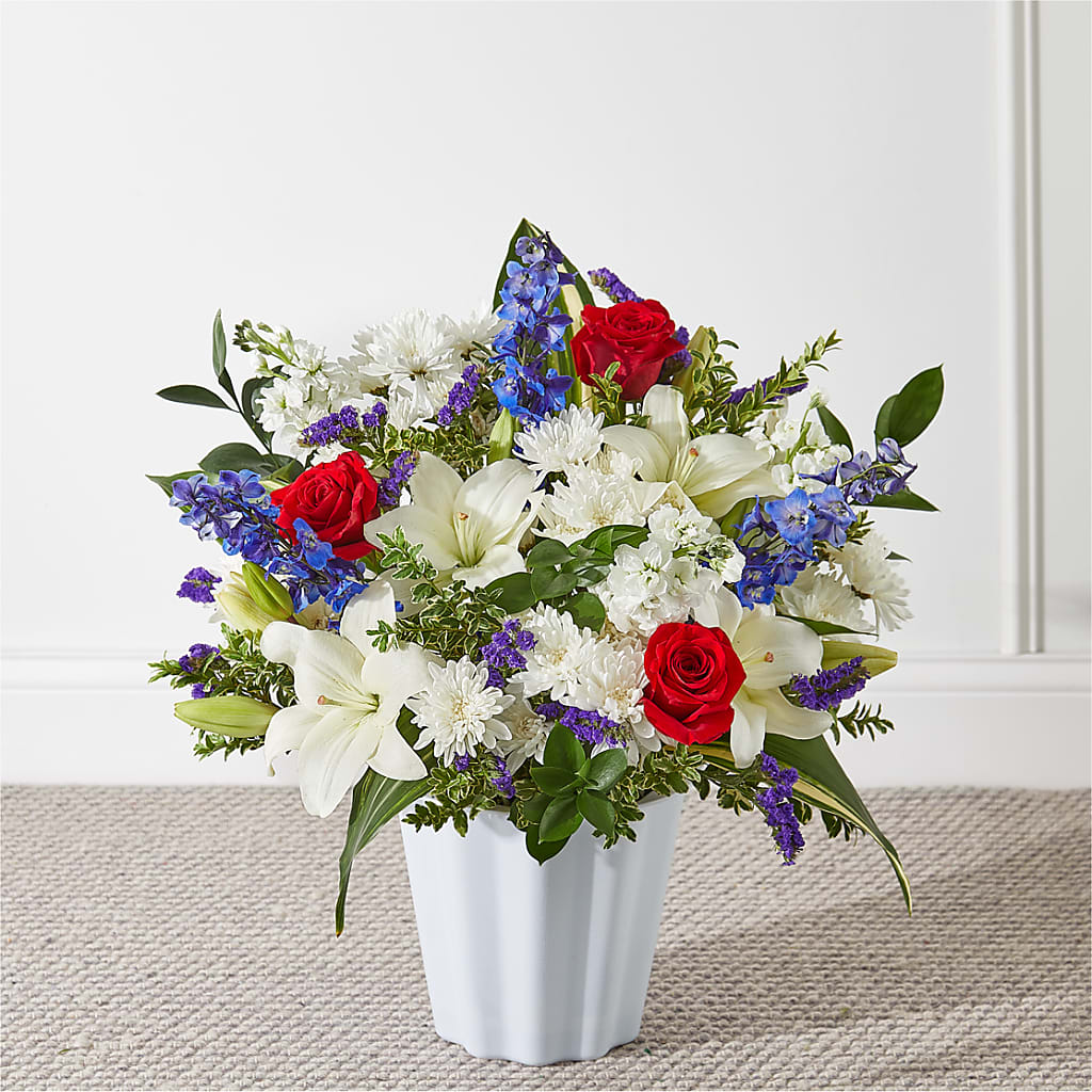 Consoled Floor Basket – Nicholasville Florist, Nicholasville KY