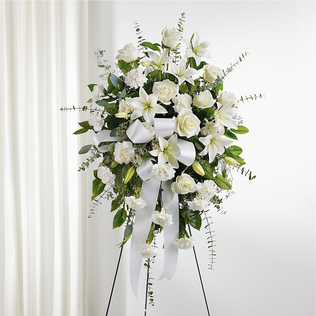 With Care Standing Spray – Nicholasville Florist, Nicholasville KY