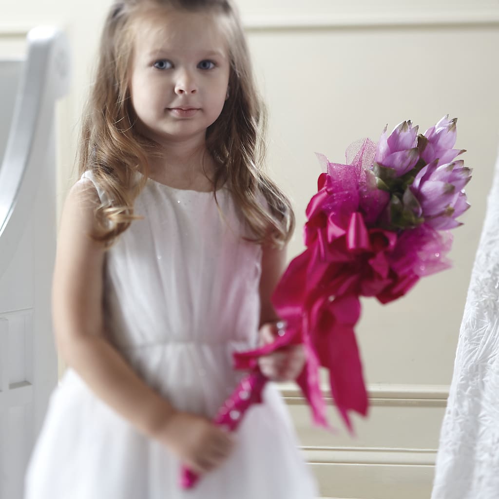 Sparkle Pink Flower Girl Bouquet – Nicholasville Florist, Nicholasville KY