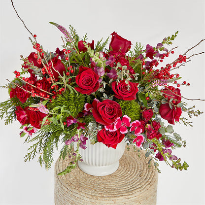 Big Red Bow Bouquet –  Nicholasville Florist, Nicholasville KY