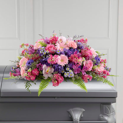 Glorious Garden Casket Spray –  Nicholasville Florist, Nicholasville KY