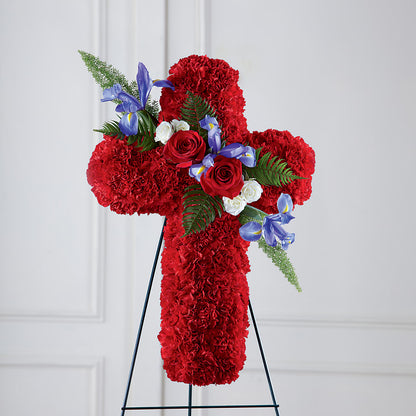 Faithful Hero Floral Cross –  Nicholasville Florist, Nicholasville KY