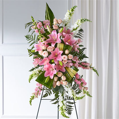 Elegant Embrace Standing Spray –  Nicholasville Florist, Nicholasville KY