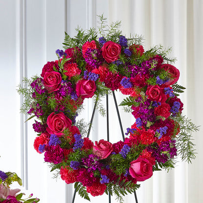 Calming Colors Wreath –  Nicholasville Florist, Nicholasville KY