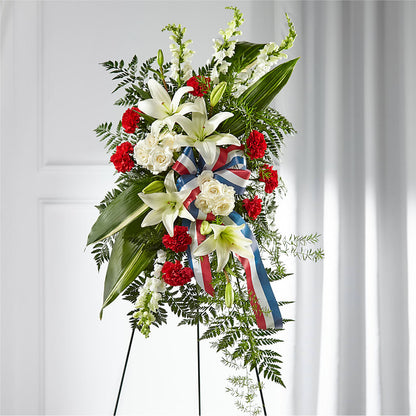 Stars of Life Standing Spray –  Nicholasville Florist, Nicholasville KY
