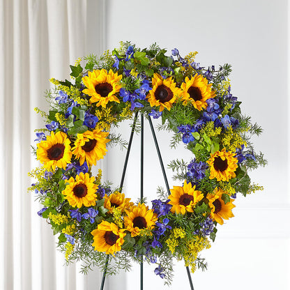 Bright Rays Wreath –  Nicholasville Florist, Nicholasville KY