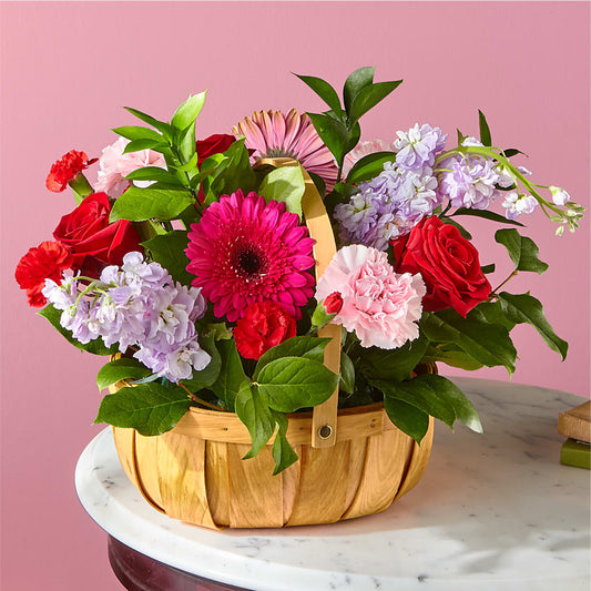 Pink Picnic Basket –  Nicholasville Florist, Nicholasville KY