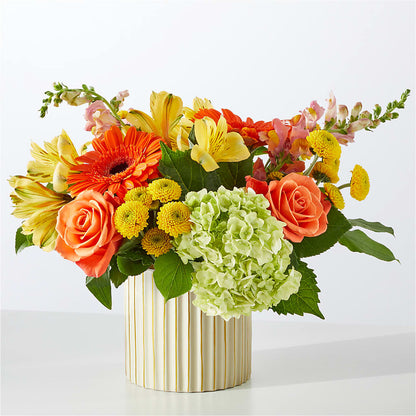 Autumn Sunshine Bouquet with Ivory Vase –  Nicholasville Florist, Nicholasville KY