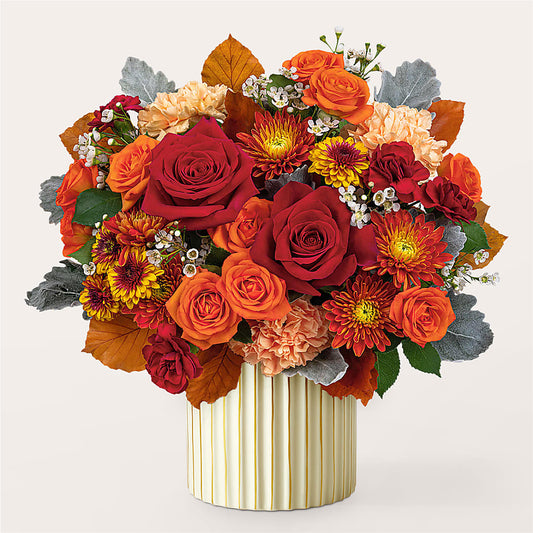 Merlot Bouquet with Ivory Vase –  Nicholasville Florist, Nicholasville KY