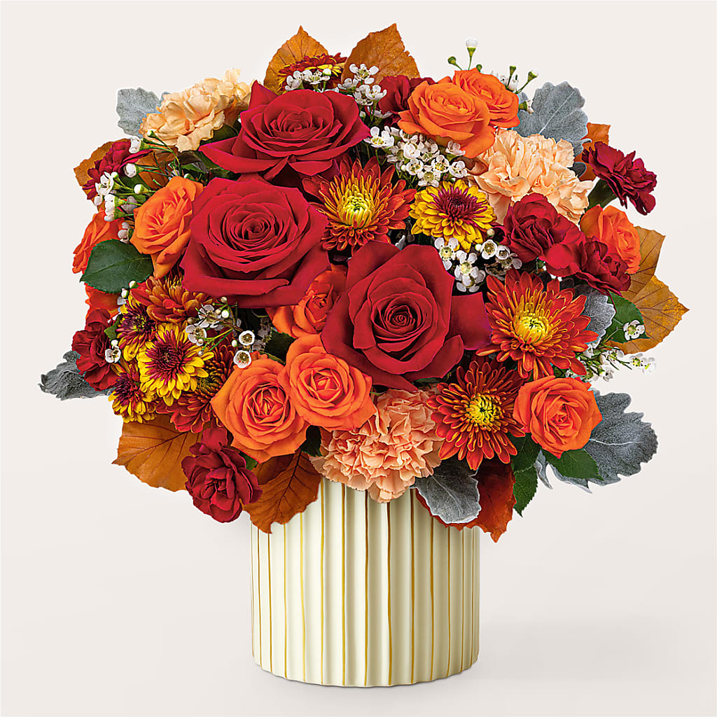 Merlot Bouquet with Ivory Vase –  Nicholasville Florist, Nicholasville KY