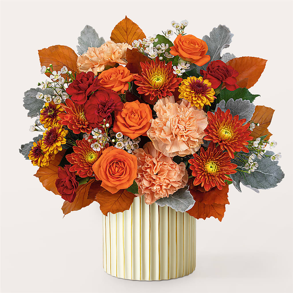 Merlot Bouquet with Ivory Vase –  Nicholasville Florist, Nicholasville KY