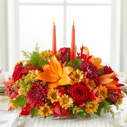 Autumn's Embrace Centerpiece –  Nicholasville Florist, Nicholasville KY