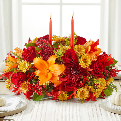 Autumn's Embrace Centerpiece –  Nicholasville Florist, Nicholasville KY