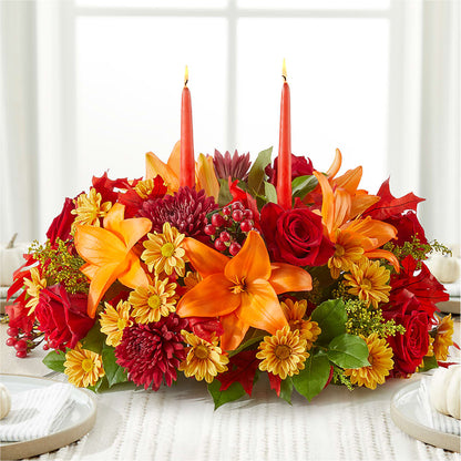 Autumn's Embrace Centerpiece –  Nicholasville Florist, Nicholasville KY