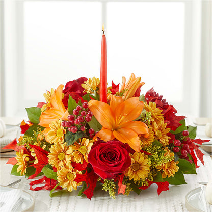 Autumn's Embrace Centerpiece –  Nicholasville Florist, Nicholasville KY